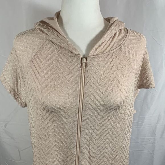 Jordan Taylor Cream Zip-Up Swim Coverup NWT - Picture 2 of 7